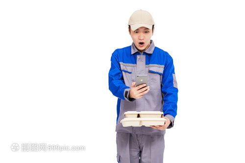 送餐的外賣人員